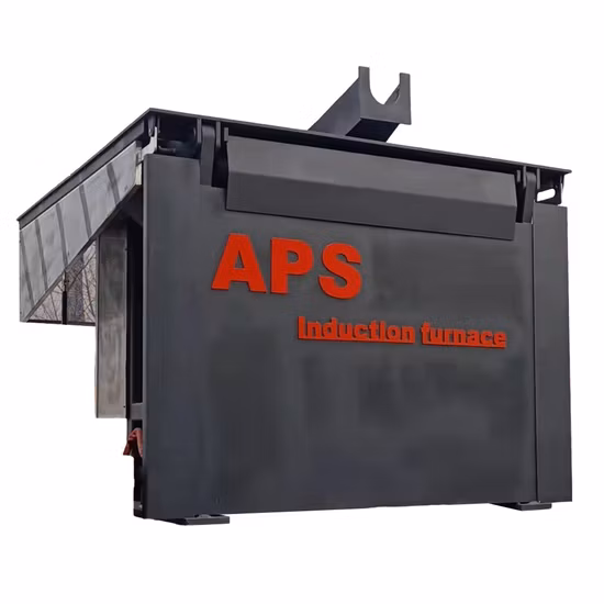 Aps 500kg 5ton Electric Industrial Copper Aluminum Scrap Metal Smelting Cast Iron Brass Bronze Stainless Steel Smelting Induction Melting Furnace for Sale